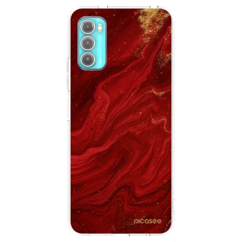 Picasee Motorola Moto G60 Hülle - Transparentes Silikon - Red