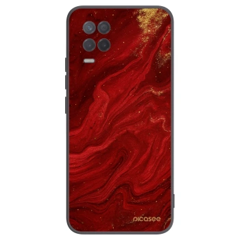 Picasee Realme 8 5G Hülle - Schwarzes Silikon - Red