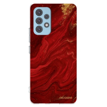 Picasee Samsung Galaxy A53 5G A536 Hülle - Transparentes Silikon - Red