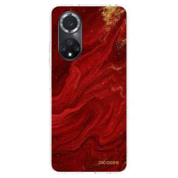 Picasee Huawei Nova 9 SE Hülle - Transparentes Silikon - Red