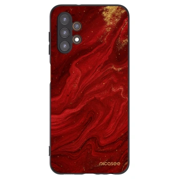 Picasee Samsung Galaxy A13 4G A135 Hülle - Schwarzes Silikon - Red