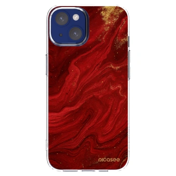 Picasee Apple iPhone 14 Hülle - Transparentes Silikon - Red