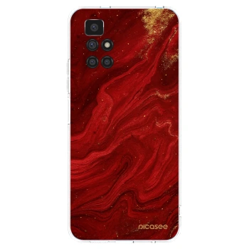 Picasee Xiaomi Redmi 10 (2022) Hülle - Transparentes Silikon - Red