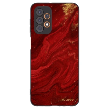 Picasee Samsung Galaxy A23 A235F 4G Hülle - Schwarzes Silikon - Red