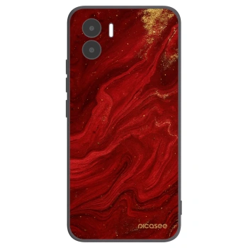 Picasee Xiaomi Redmi A1 Hülle - Schwarzes Silikon - Red