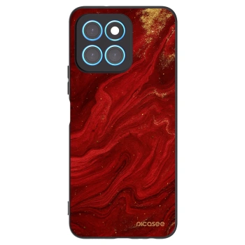 Picasee Honor X6 Hülle - Schwarzes Silikon - Red