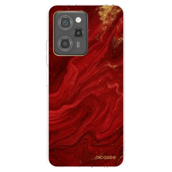 Picasee Xiaomi Poco X5 Pro Hülle - Schwarzes Silikon - Red