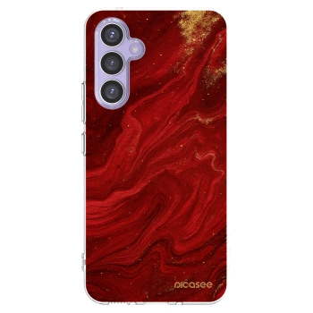 Picasee Samsung Galaxy A54 5G A546B Hülle - Transparentes Silikon - Red