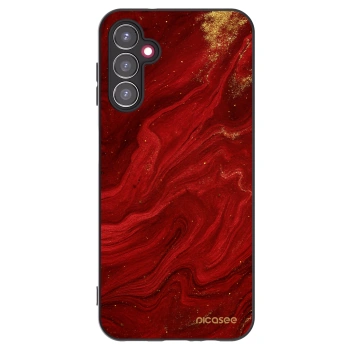 Picasee Samsung Galaxy A14 4G A145R Hülle - Schwarzes Silikon - Red