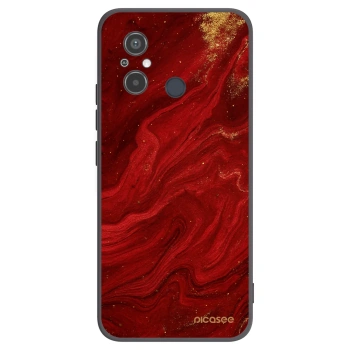 Picasee Xiaomi Redmi 12C Hülle - Schwarzes Silikon - Red