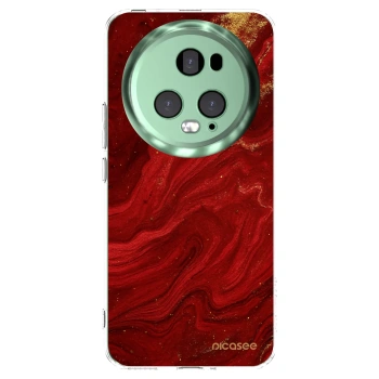 Picasee Honor Magic5 Pro Hülle - Transparentes Silikon - Red