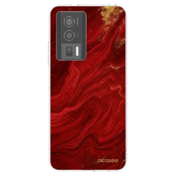 Picasee Xiaomi Poco F5 Pro 5G Hülle - Transparentes Silikon - Red