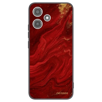 Picasee Xiaomi Redmi 12 5G Hülle - Schwarzes Silikon - Red