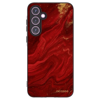 Picasee Samsung Galaxy A35 5G A356B Hülle - Schwarzes Silikon - Red