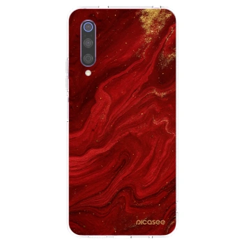 Picasee Xiaomi Mi 9 Hülle - Transparentes Silikon - Red