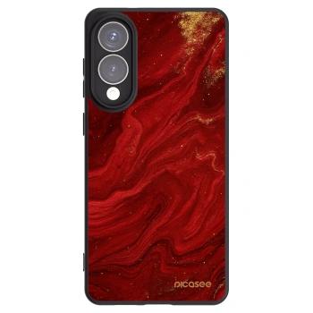 Picasee Samsung Galaxy S25 Edge 5G Hülle - Schwarzes Silikon - Red