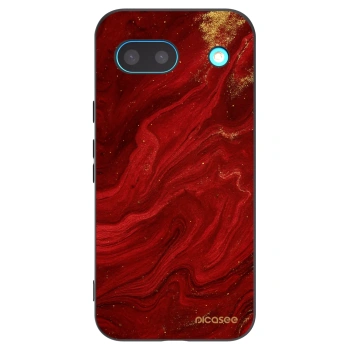 Picasee Google Pixel 8a Hülle - Schwarzes Silikon - Red