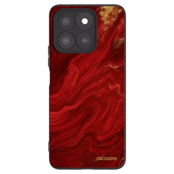 Picasee Honor X8c Hülle - Schwarzes Silikon - Red