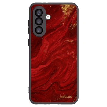 Picasee Samsung Galaxy A26 5G A266B Hülle - Schwarzes Silikon - Red