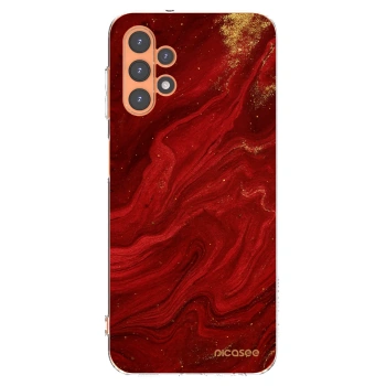 Picasee Samsung Galaxy A13 5G Hülle - Transparentes Silikon - Red