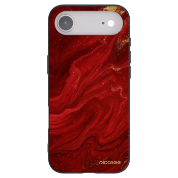 Picasee Apple iPhone Air Hülle - Schwarzes Silikon - Red