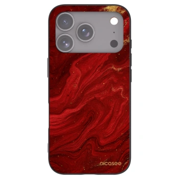 Picasee Apple iPhone 17 Pro Hülle - Schwarzes Silikon - Red