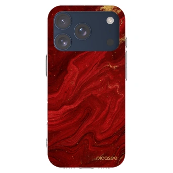 Picasee Apple iPhone 17 Pro Hülle - Transparentes Silikon - Red