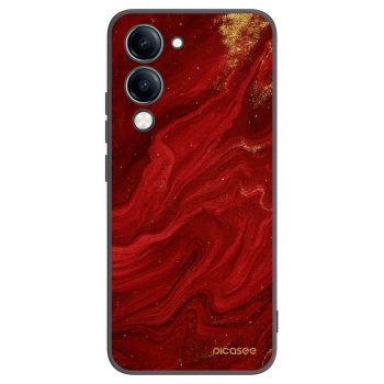 Picasee Vivo Y29s 5G Hülle - Schwarzes Silikon - Red
