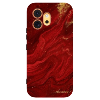 Picasee Honor 600 Hülle - Schwarzes Silikon - Red