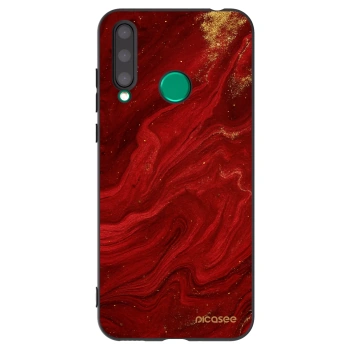 Picasee Honor 20 Lite Hülle - Schwarzes Silikon - Red