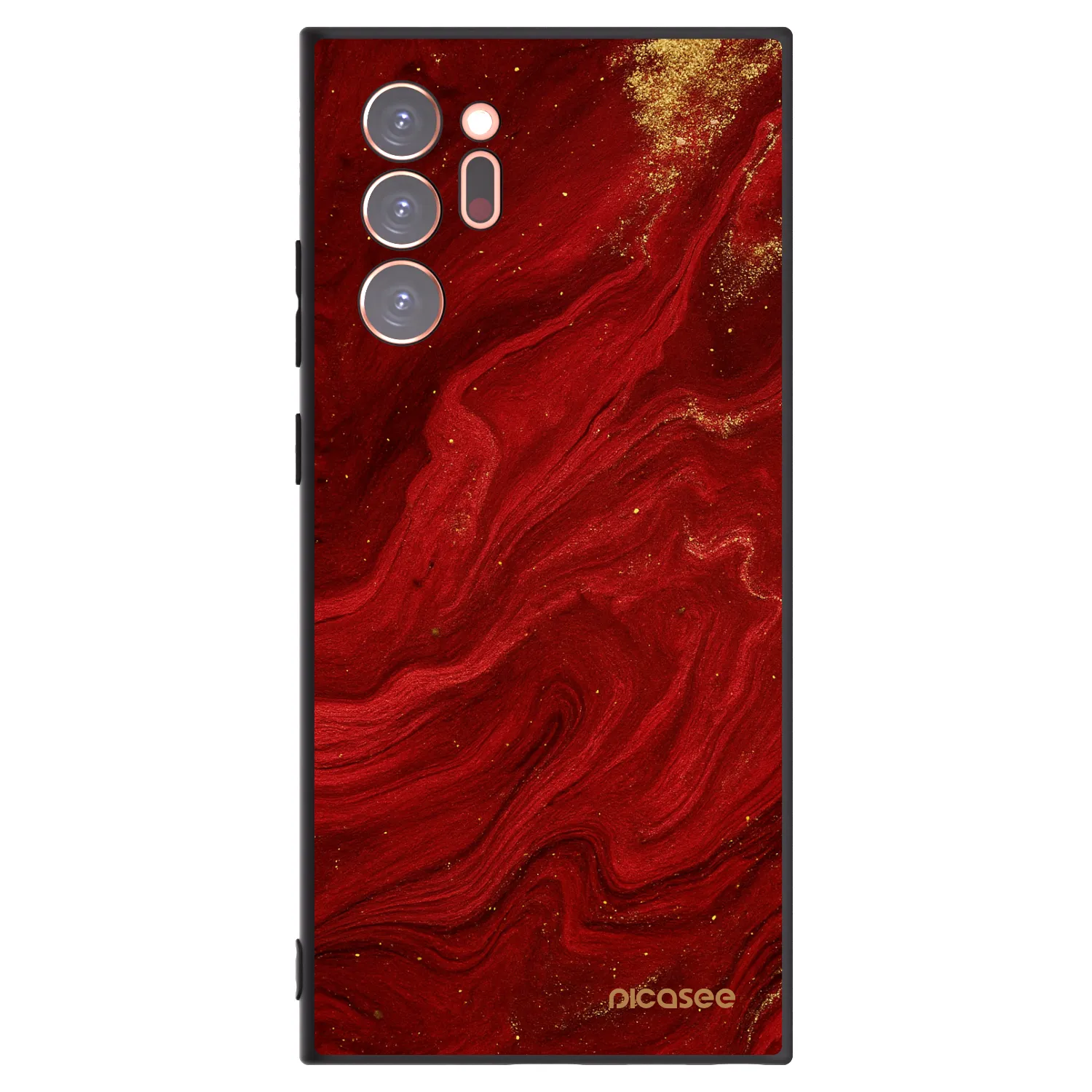 Picasee Samsung Galaxy Note 20 Ultra Hülle - Schwarzes Silikon - Red