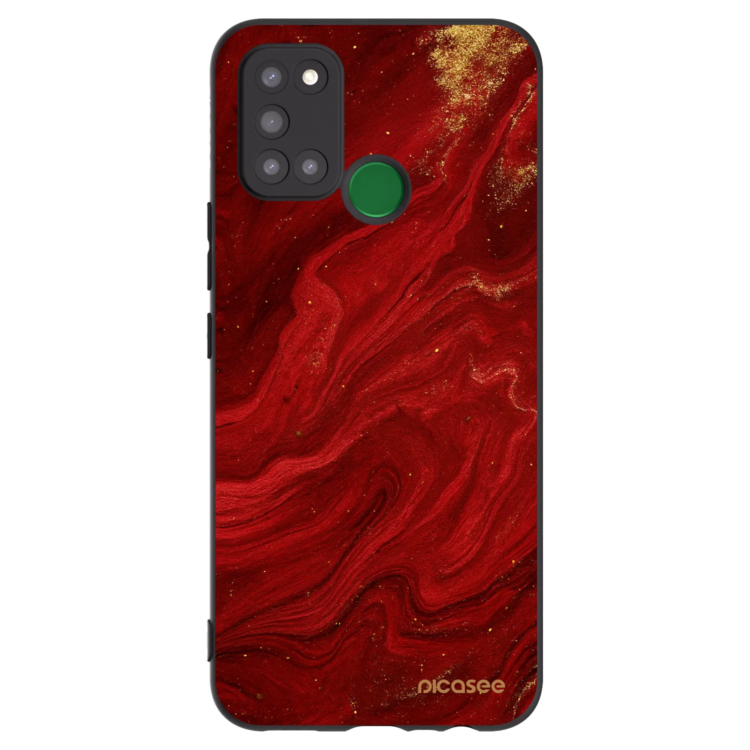 Picasee Realme 7i Hülle - Schwarzes Silikon - Red