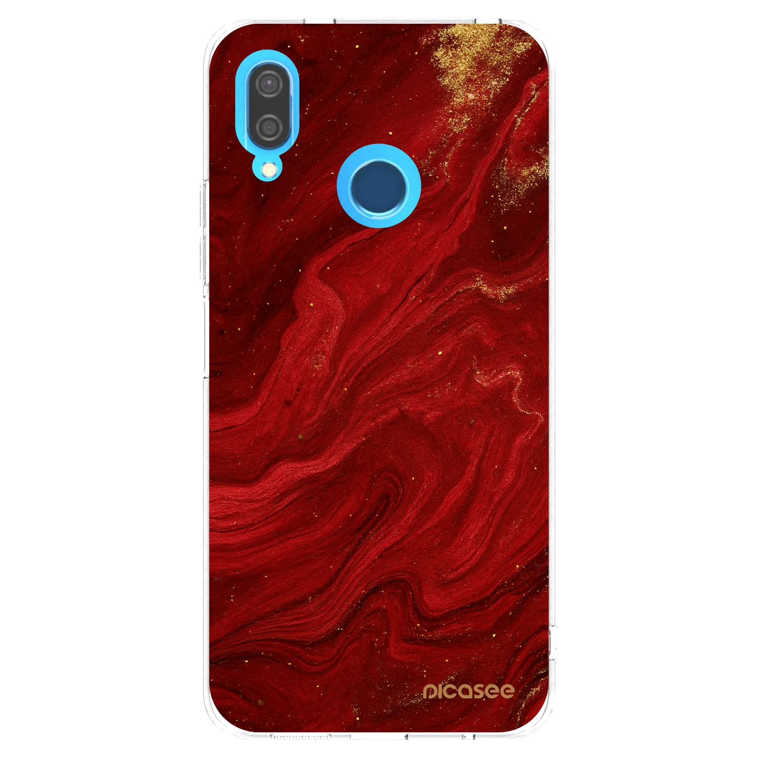 Picasee Huawei P20 Lite Hülle - Transparentes Silikon - Red