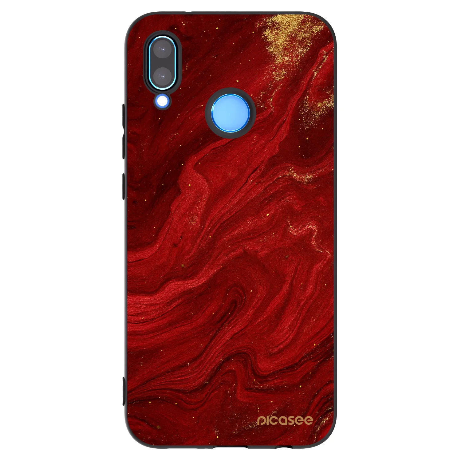 Picasee Huawei P20 Lite Hülle - Schwarzes Silikon - Red