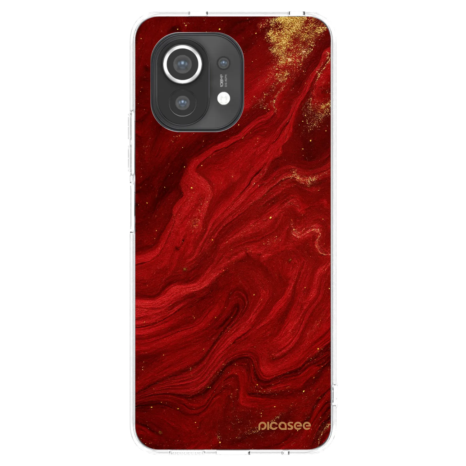 Picasee Xiaomi Mi 11 Hülle - Transparentes Silikon - Red