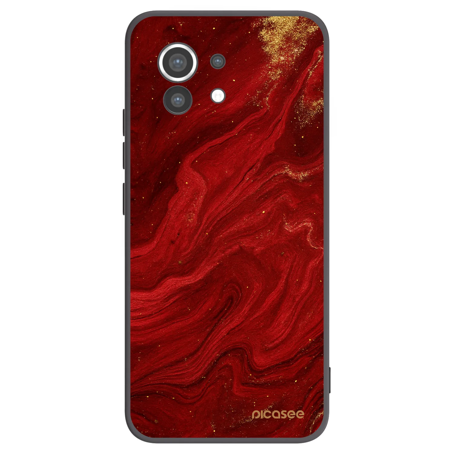 Picasee Xiaomi Mi 11 Hülle - Schwarzes Silikon - Red