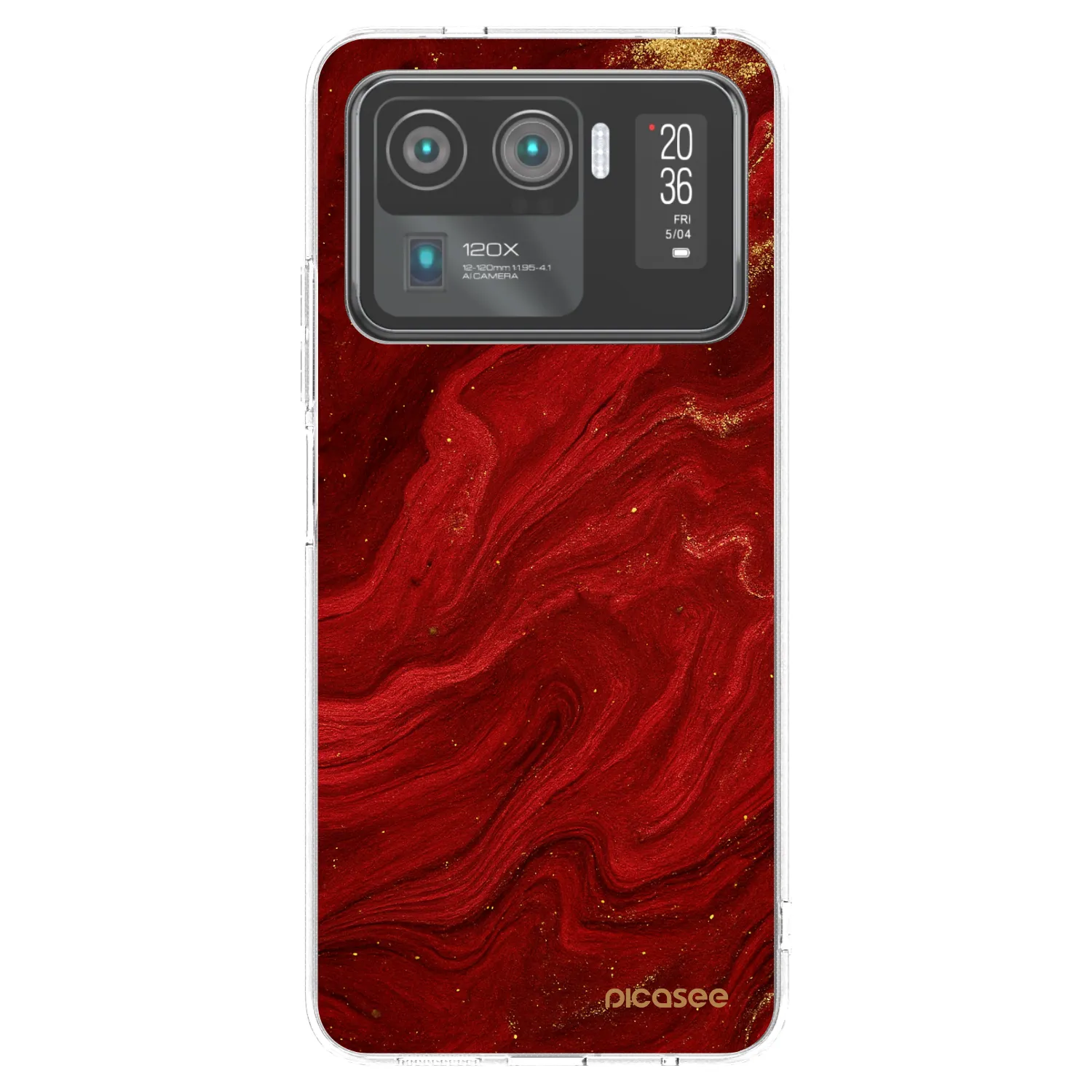 Picasee Xiaomi Mi 11 Ultra Hülle - Transparentes Silikon - Red