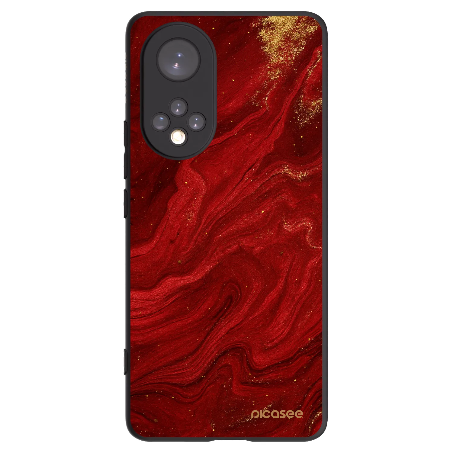 Picasee Huawei Nova 9 Hülle - Schwarzes Silikon - Red