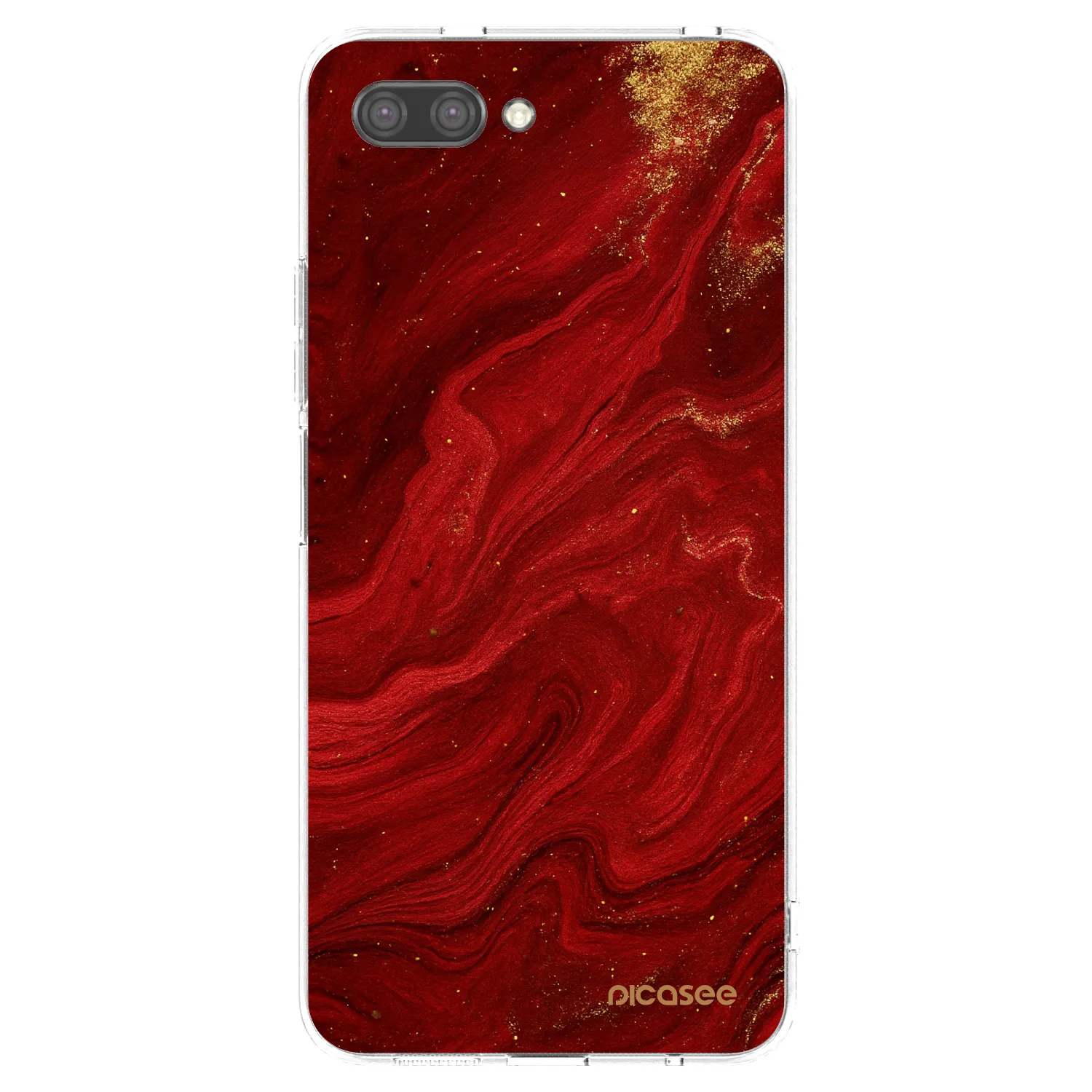 Picasee Honor 10 Hülle - Transparentes Silikon - Red