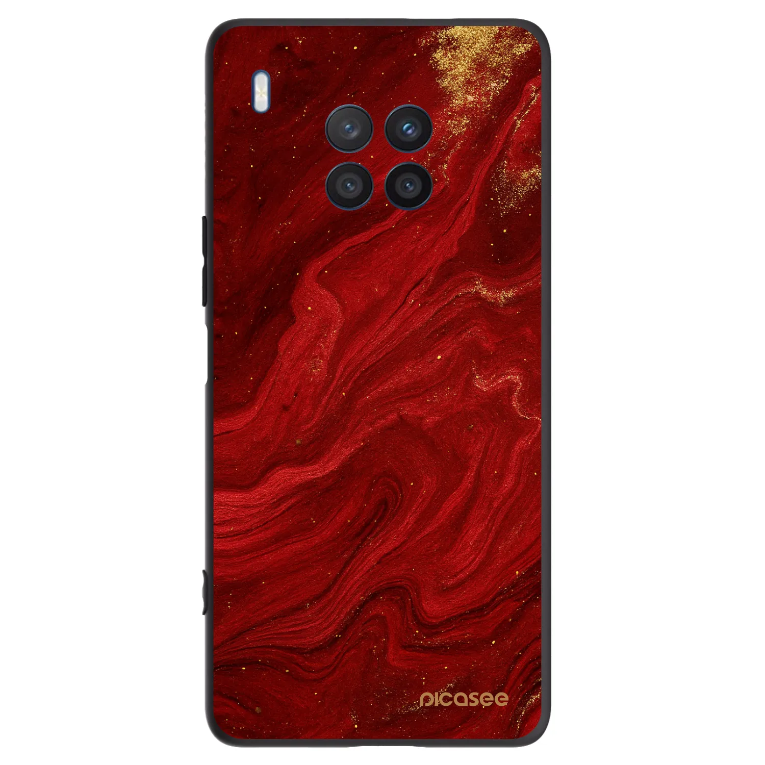 Picasee Honor 50 Lite Hülle - Schwarzes Silikon - Red