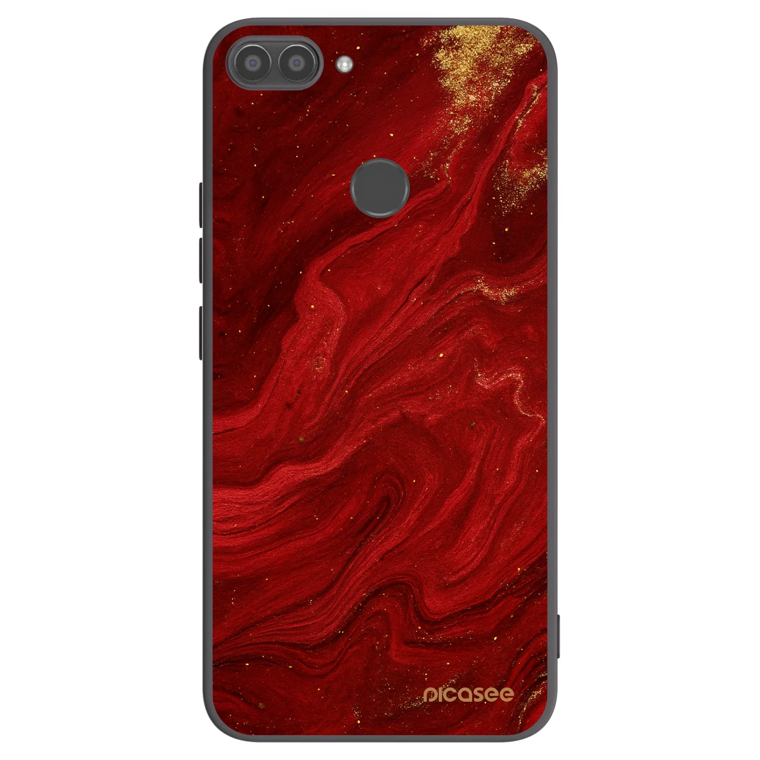 Picasee Huawei P Smart Hülle - Schwarzes Silikon - Red