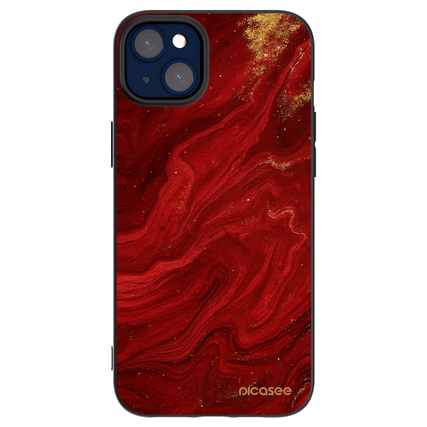 Picasee Apple iPhone 14 Plus Hülle - Schwarzes Silikon - Red
