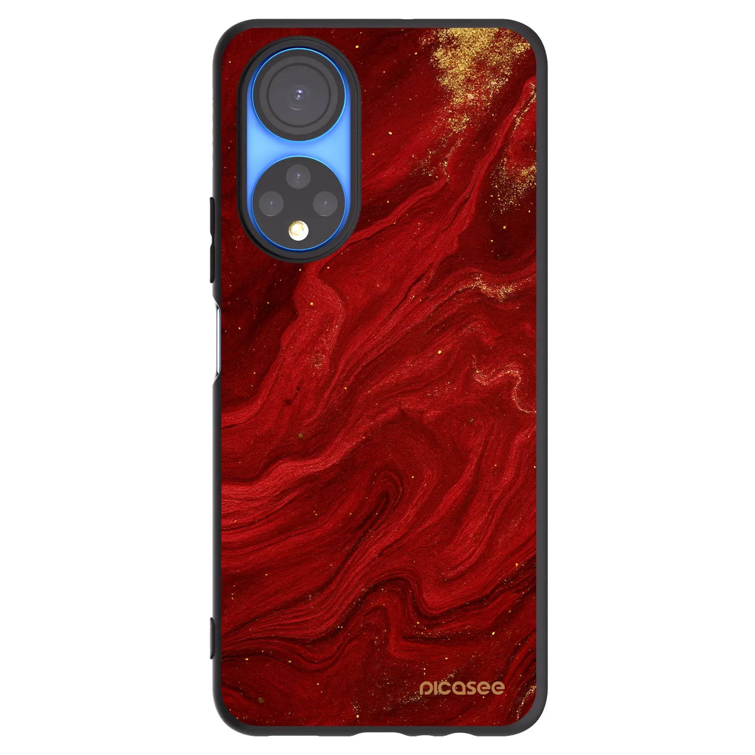 Picasee Honor X7 Hülle - Schwarzes Silikon - Red