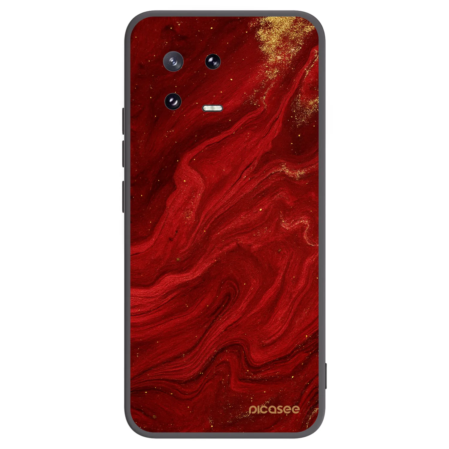 Picasee Xiaomi 13 Pro Hülle - Schwarzes Silikon - Red