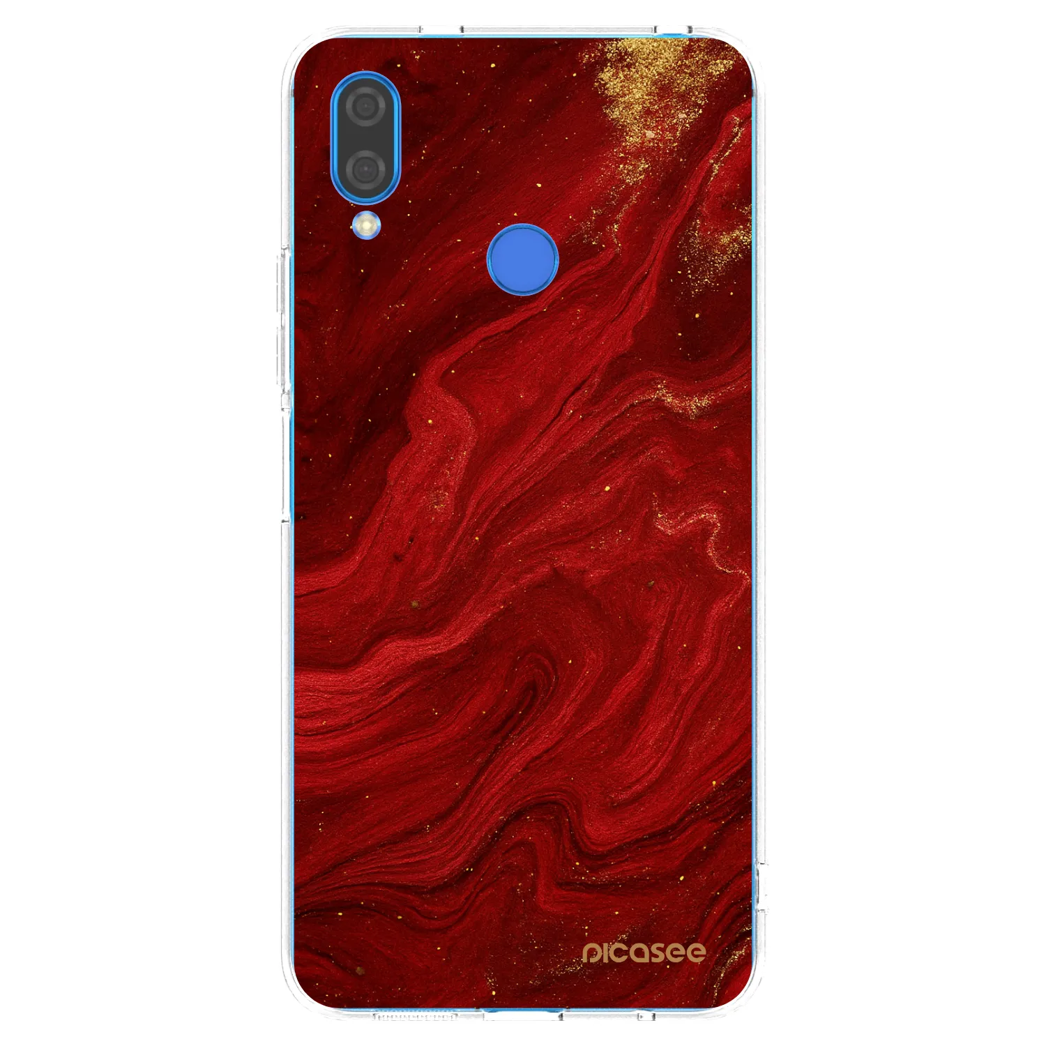 Picasee Huawei Nova 3 Hülle - Transparentes Silikon - Red