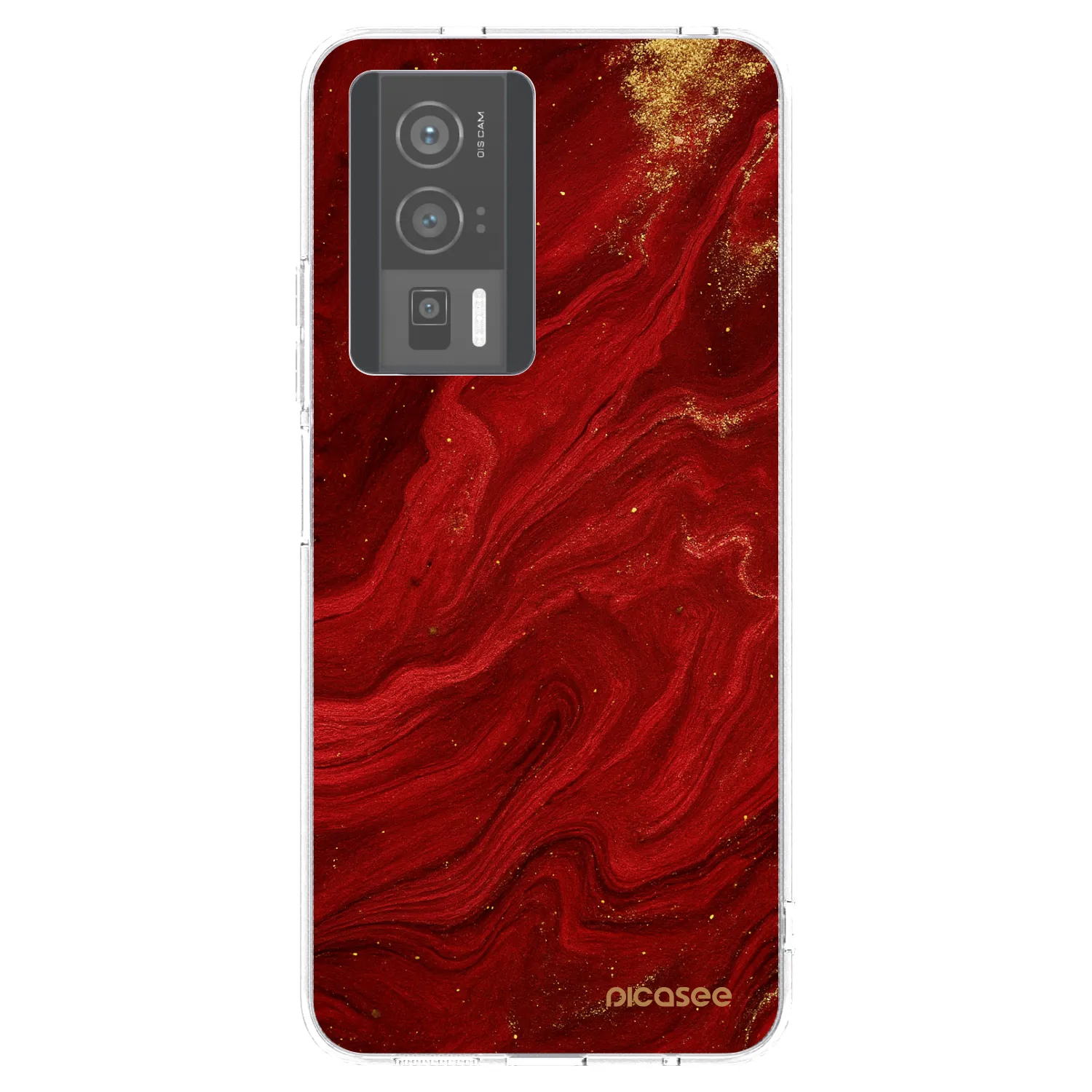 Picasee Xiaomi Poco F5 Pro 5G Hülle - Transparentes Silikon - Red