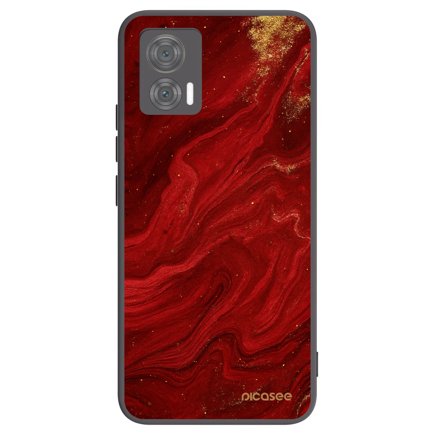 Picasee Motorola Edge 30 Neo Hülle - Schwarzes Silikon - Red