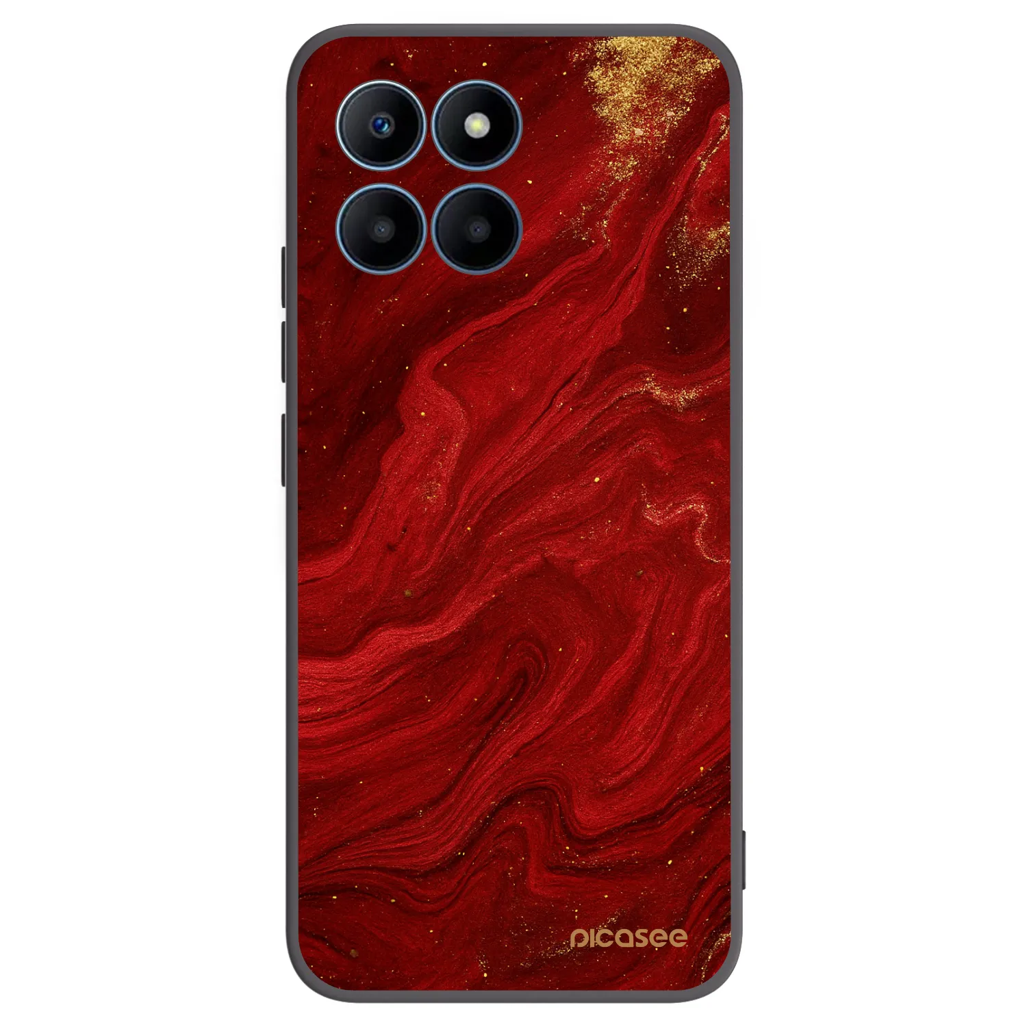 Picasee Honor 70 Lite Hülle - Schwarzes Silikon - Red
