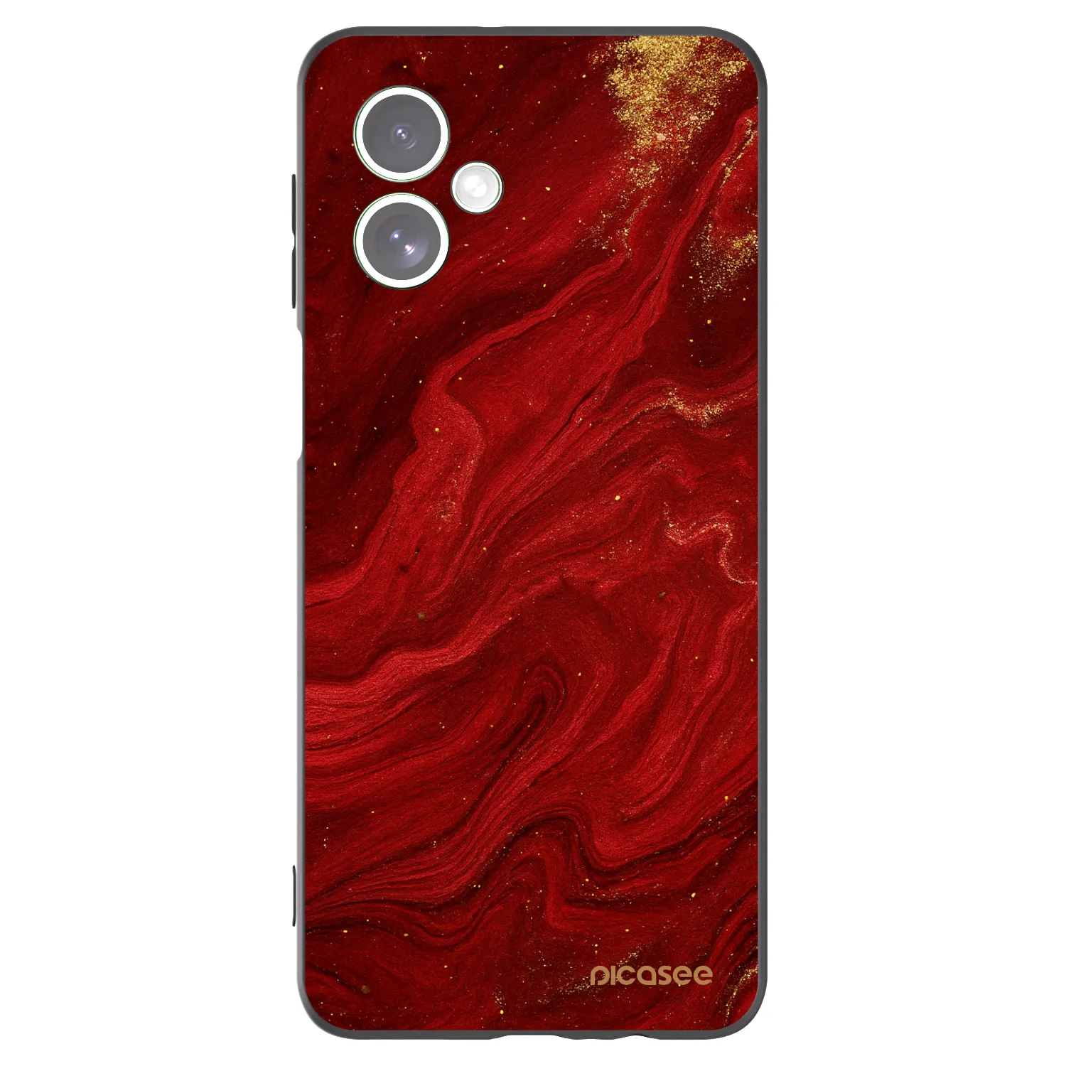 Picasee Motorola Moto G54 5G Hülle - Schwarzes Silikon - Red
