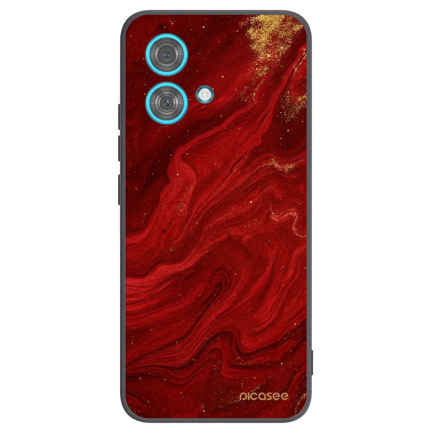 Picasee Motorola Edge 40 Neo Hülle - Schwarzes Silikon - Red